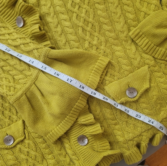 J. Jill Mustard Cardigan Size Large - Picture 11 of 11